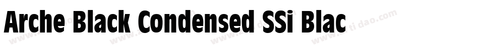 Arche Black Condensed SSi Black Condensed字体转换